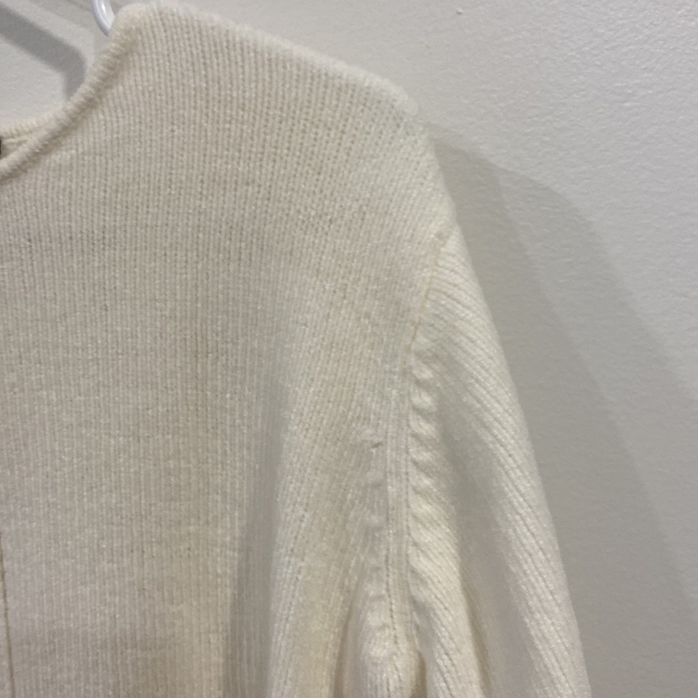 Penman's White Crochet Knit Sweater Boho - Picture 5 of 13